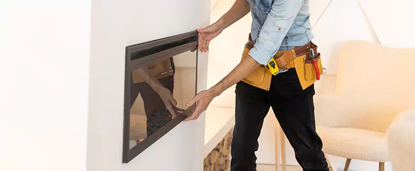 Metal Fireplace Installation in Rosemont, California