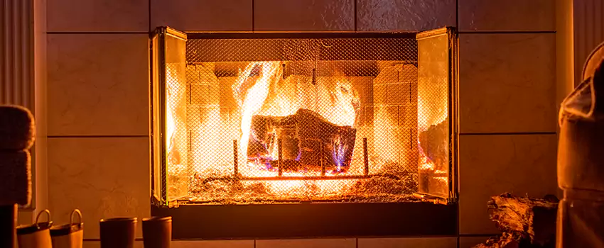 Mendota Hearth Landscape Fireplace Installation in Rosemont, California