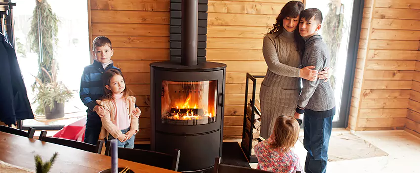 Morso Cast Iron Fireplace Insert Installation in Rosemont, California