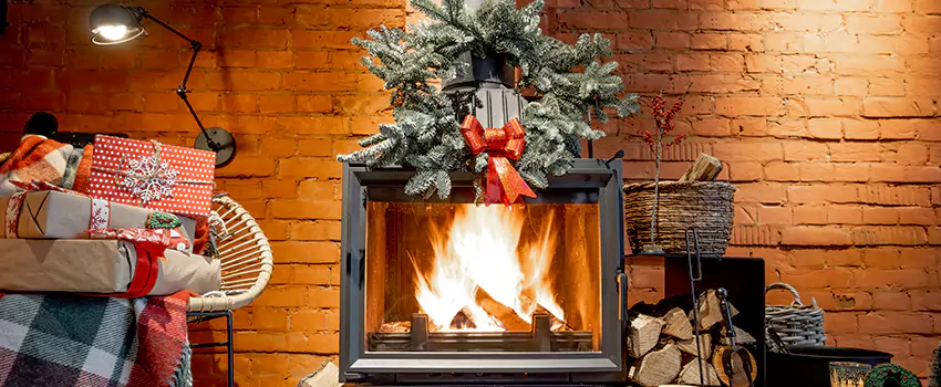 Travis Industries Linear Gas Fireplace Installation in Rosemont, California