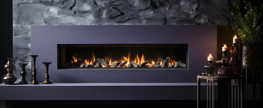 Ember Bed for Ventless Gas Fireplace in Rosemont, CA